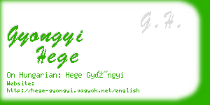 gyongyi hege business card